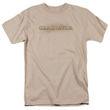 Gladiator Logo Mens T Shirt Sand Officially Licensed - POPvault