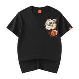 Glorious Lion Embroidery T-Shirt - POPvault