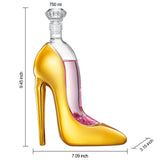 Gold Heel Stiletto High Heel Novelty 750 ml Whiskey or Wine Decanter - POPvault