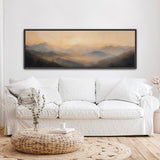 Golden Mountain Sunset Canvas Art - POPvault