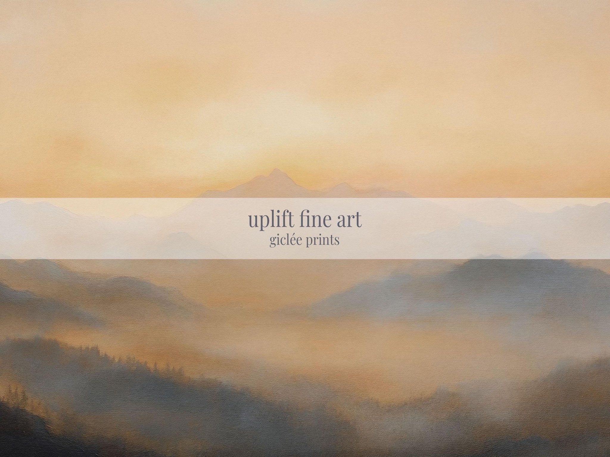Golden Mountain Sunset Canvas Art - POPvault