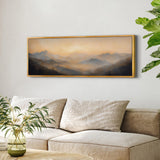 Golden Mountain Sunset Canvas Art - POPvault