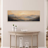 Golden Mountain Sunset Canvas Art - POPvault