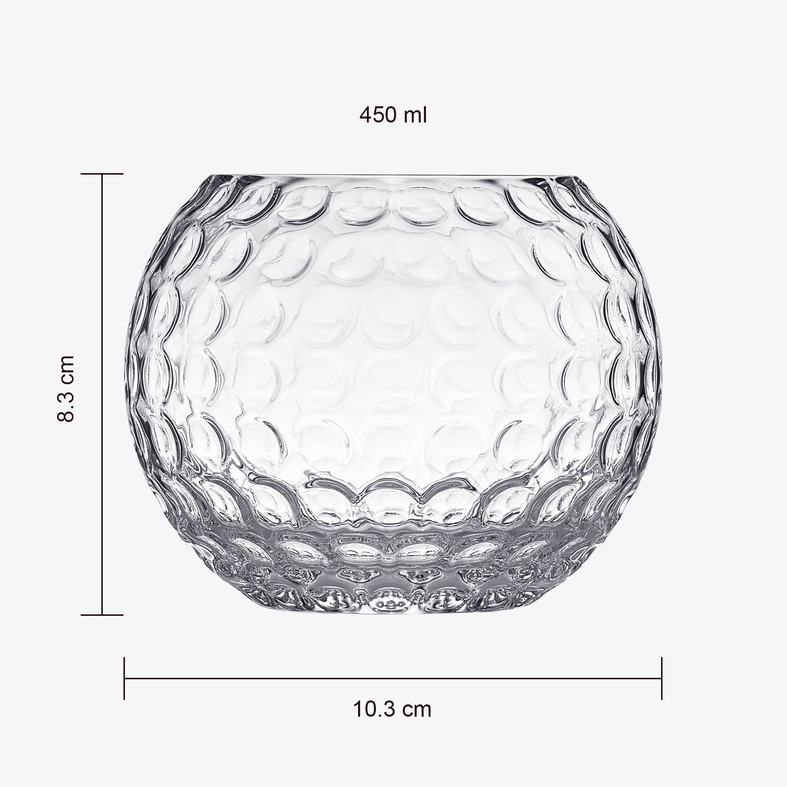 Golf Ball 15 Oz. Whiskey Glass Set of Two or Single - POPvault