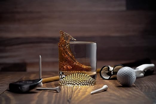 Golf Ball 8 Oz. Whiskey Glasses (Set Of 2) - POPvault