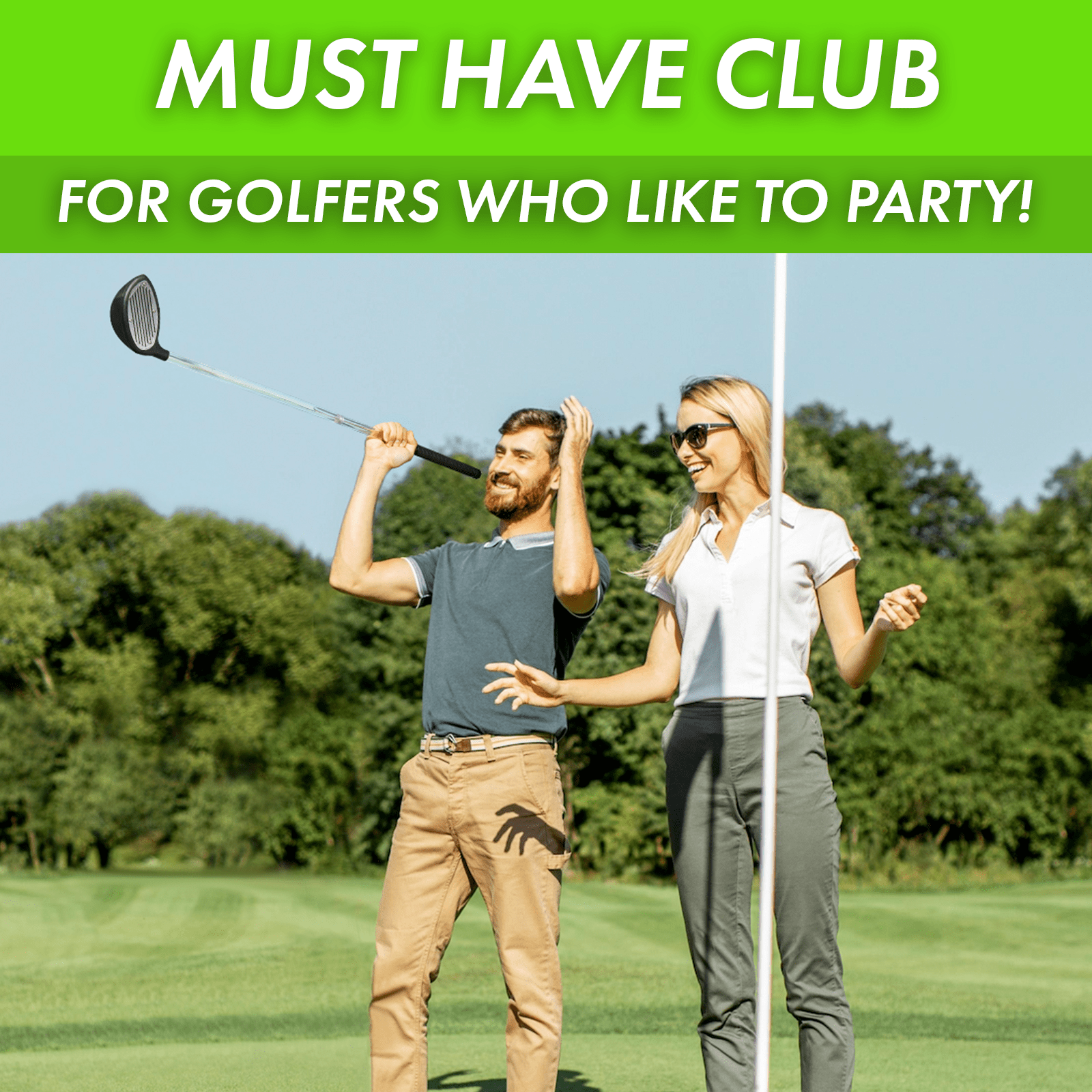 Golf Beer Bong 12 Oz. Golf Club - POPvault