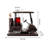 Golf Cart 600 ml Mahogany Whiskey Decanter - POPvault