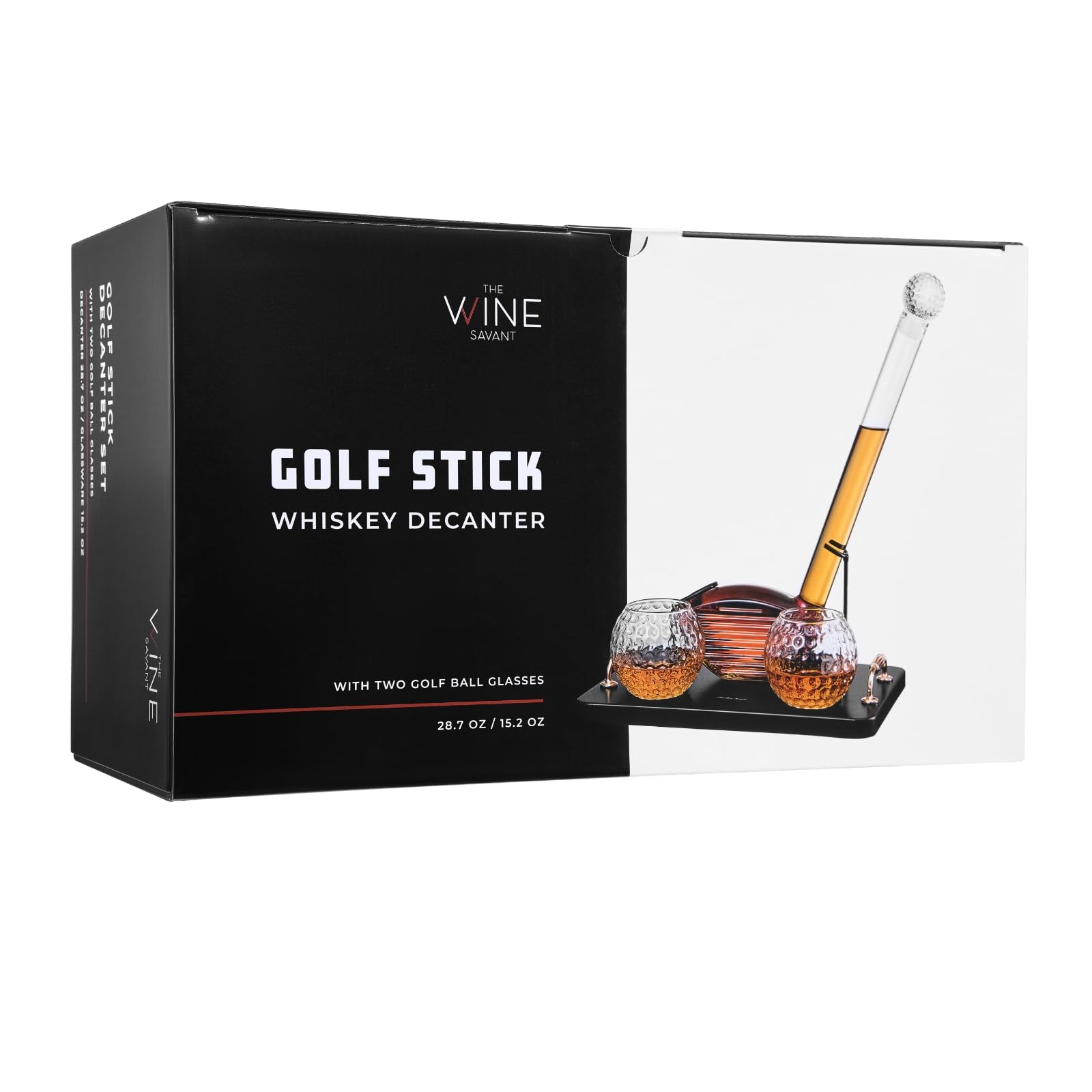Golf Club 29 Oz. Whiskey Decanter With 2 15 Oz. Glasses - POPvault