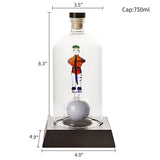 Golfer 750 ml Whiskey Decanter With Golf Figurine And Ball - POPvault