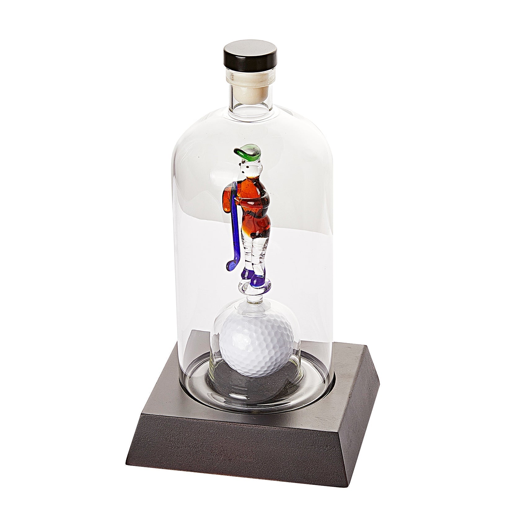Golfer 750 ml Whiskey Decanter With Golf Figurine And Ball - POPvault