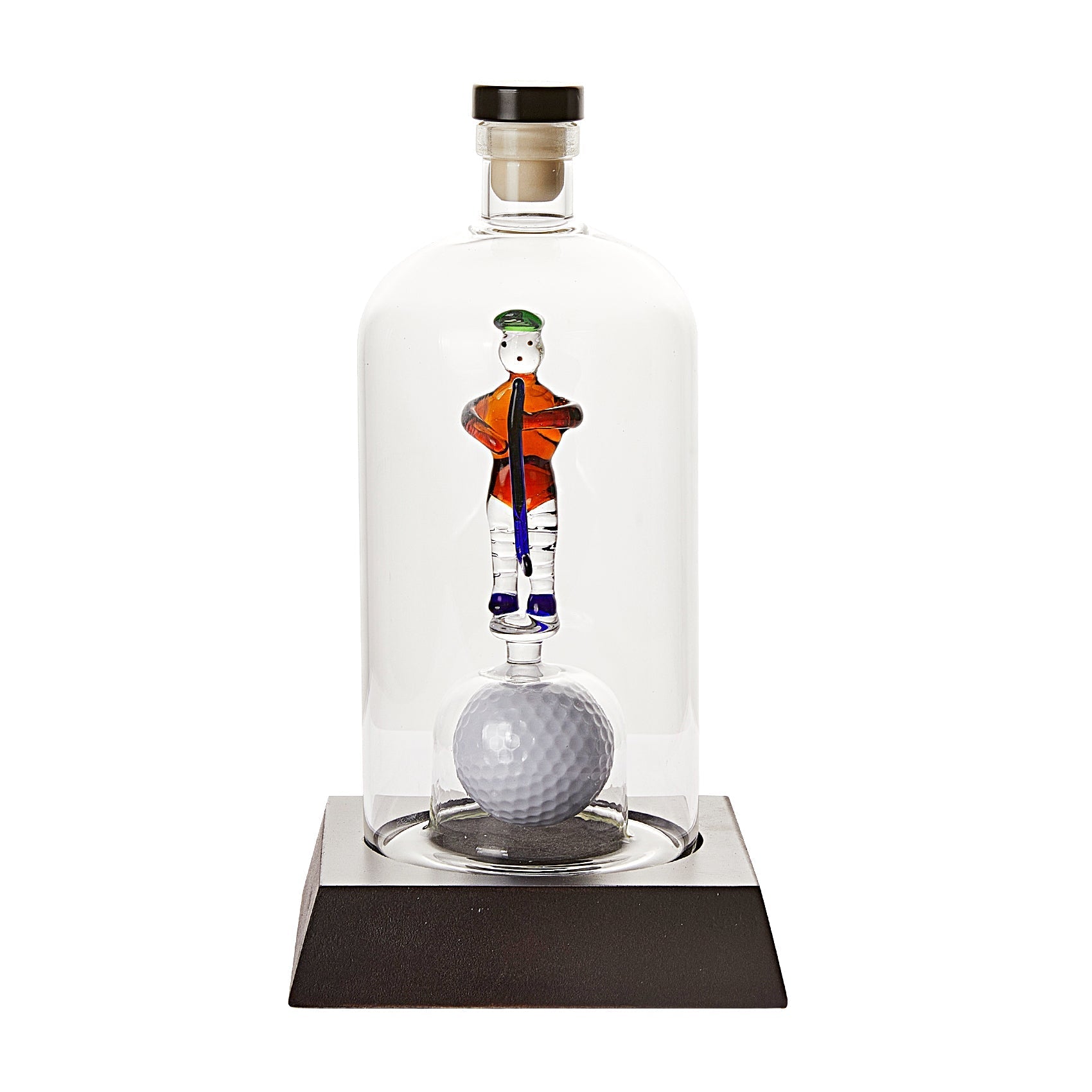 Golfer 750 ml Whiskey Decanter With Golf Figurine And Ball - POPvault