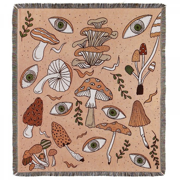 Good Shroom Throw Blanket - POPvault