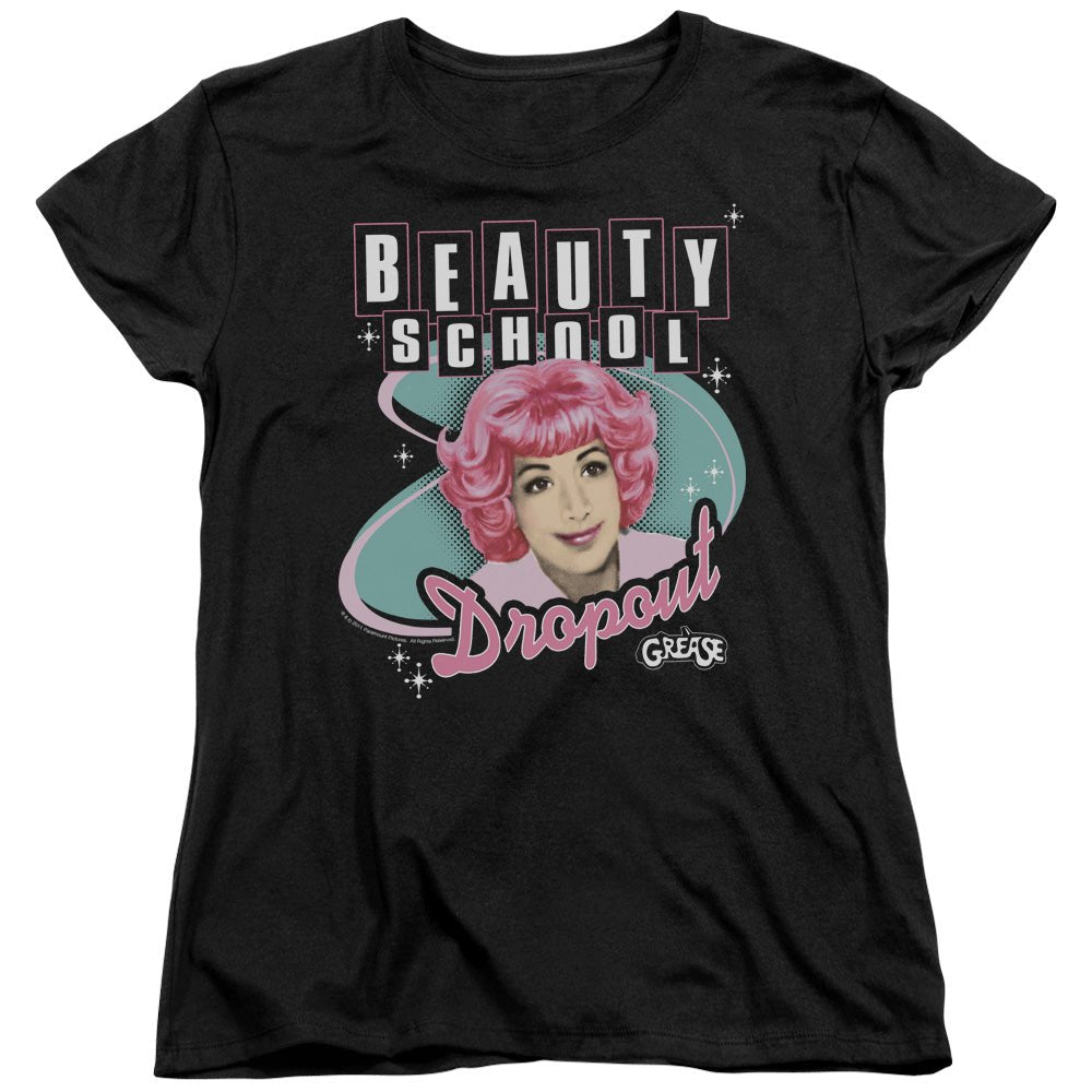 Grease Beauty School Dropout Womens T Shirt Black Officially Licensed - POPvault