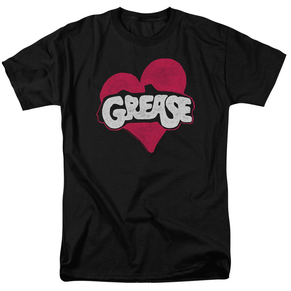 Grease Heart Mens T Shirt Black Officially Licensed - POPvault
