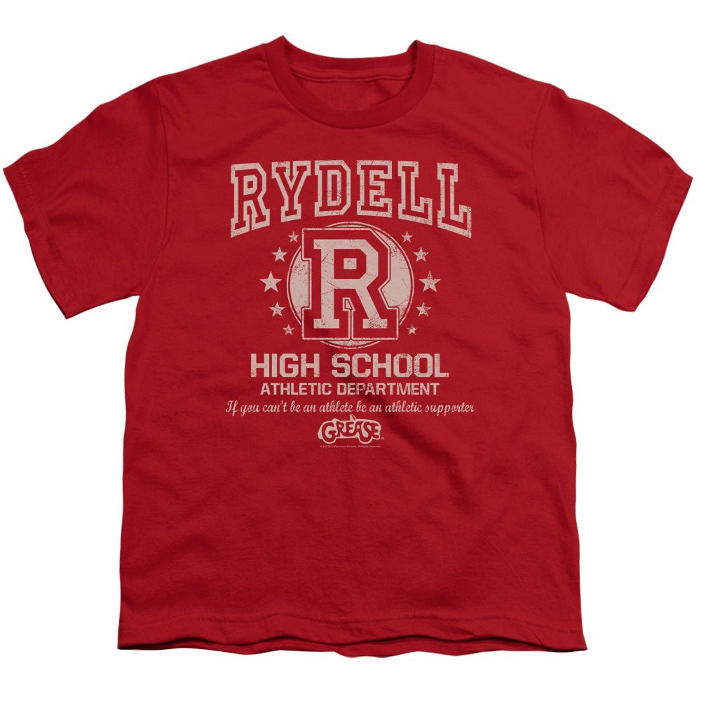 Grease Rydell High Kids Youth T Shirt Red Officially Licensed - POPvault