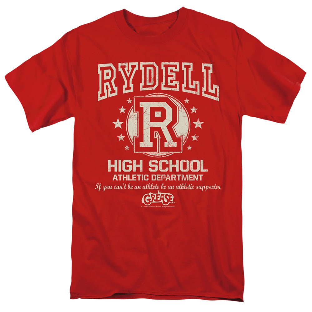 Grease Rydell High Mens T Shirt Red Officially Licensed - POPvault