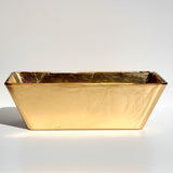Greek Gold Gilded 13" Glass Rectangular Bowl - POPvault