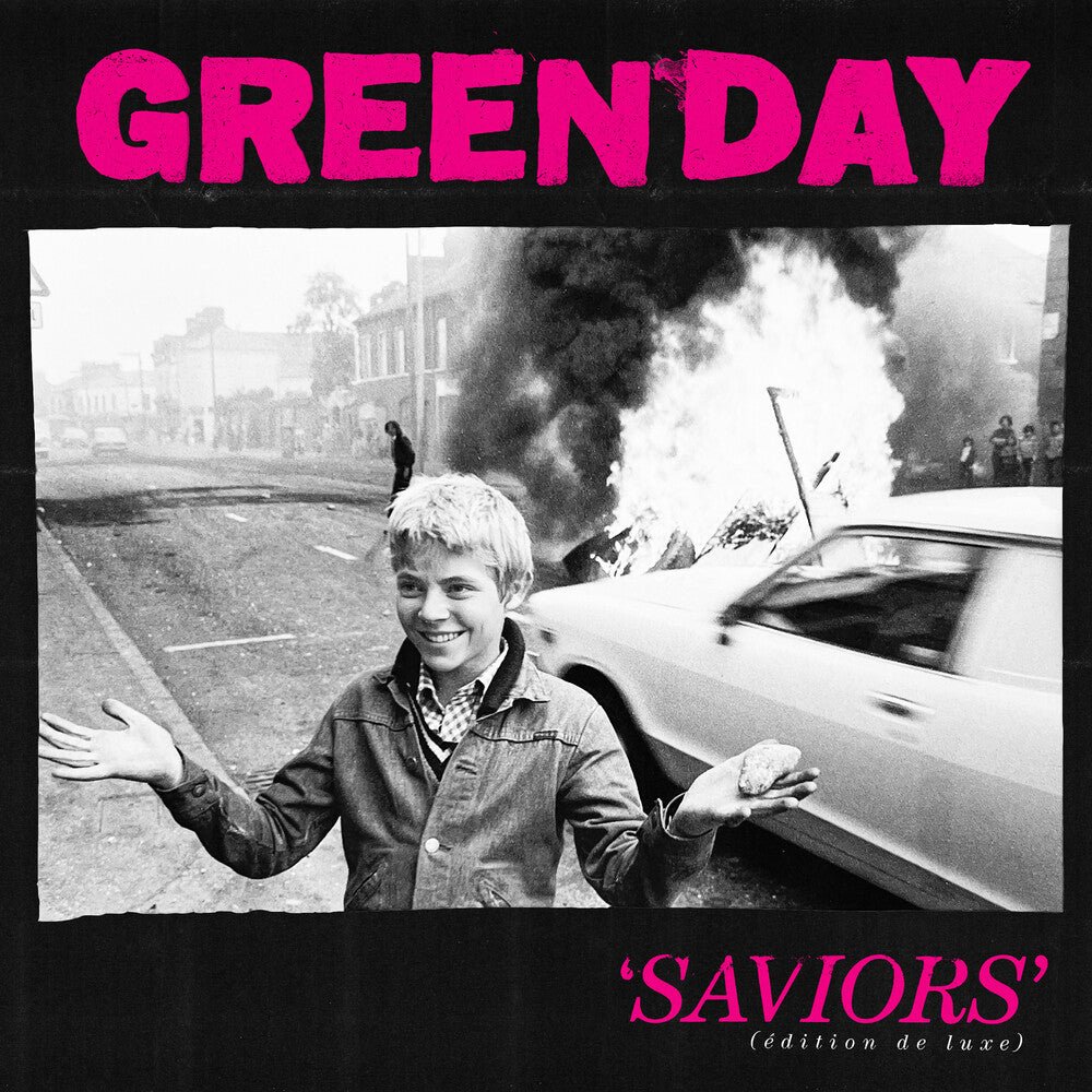 Green Day - Saviors - (Edition de luxe) [Hot Pink with White Splatter 2LP] Vinyl Record - POPvault