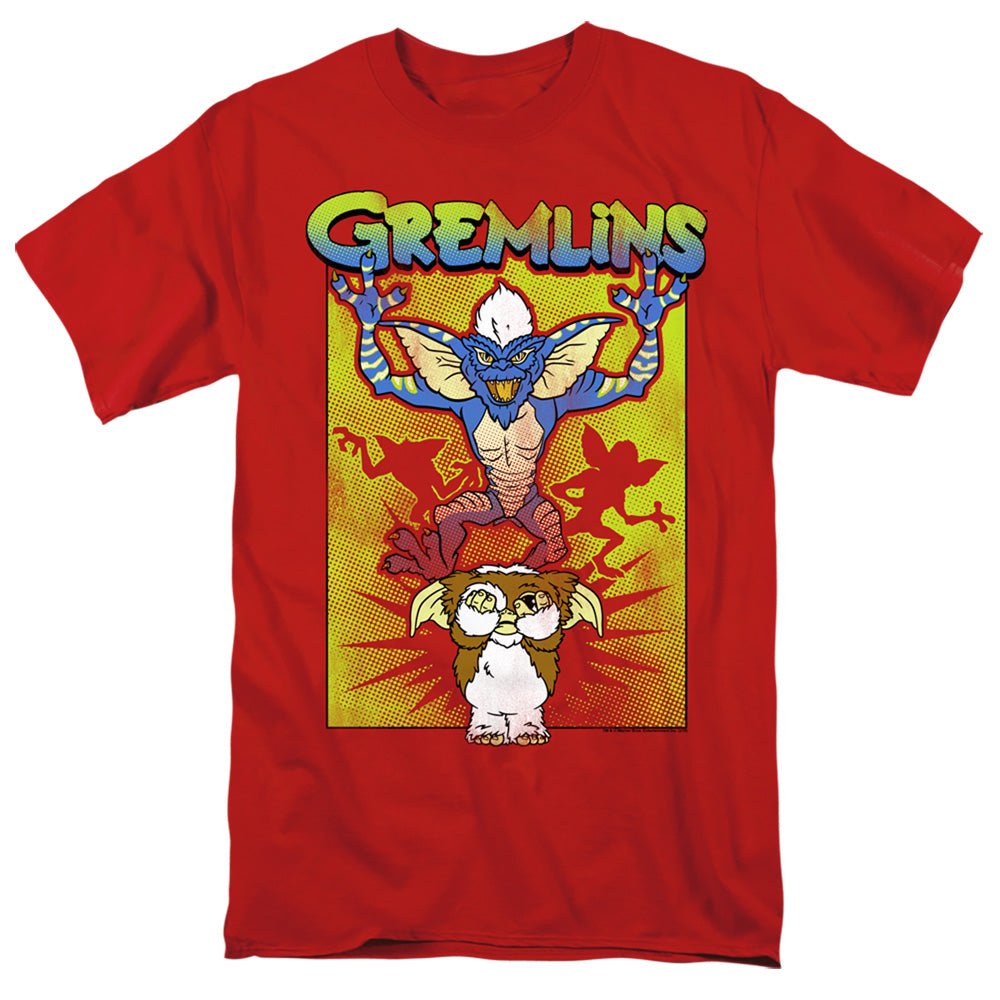 Gremlins Be Afraid Mens T Shirt Red Officially Licensed - POPvault