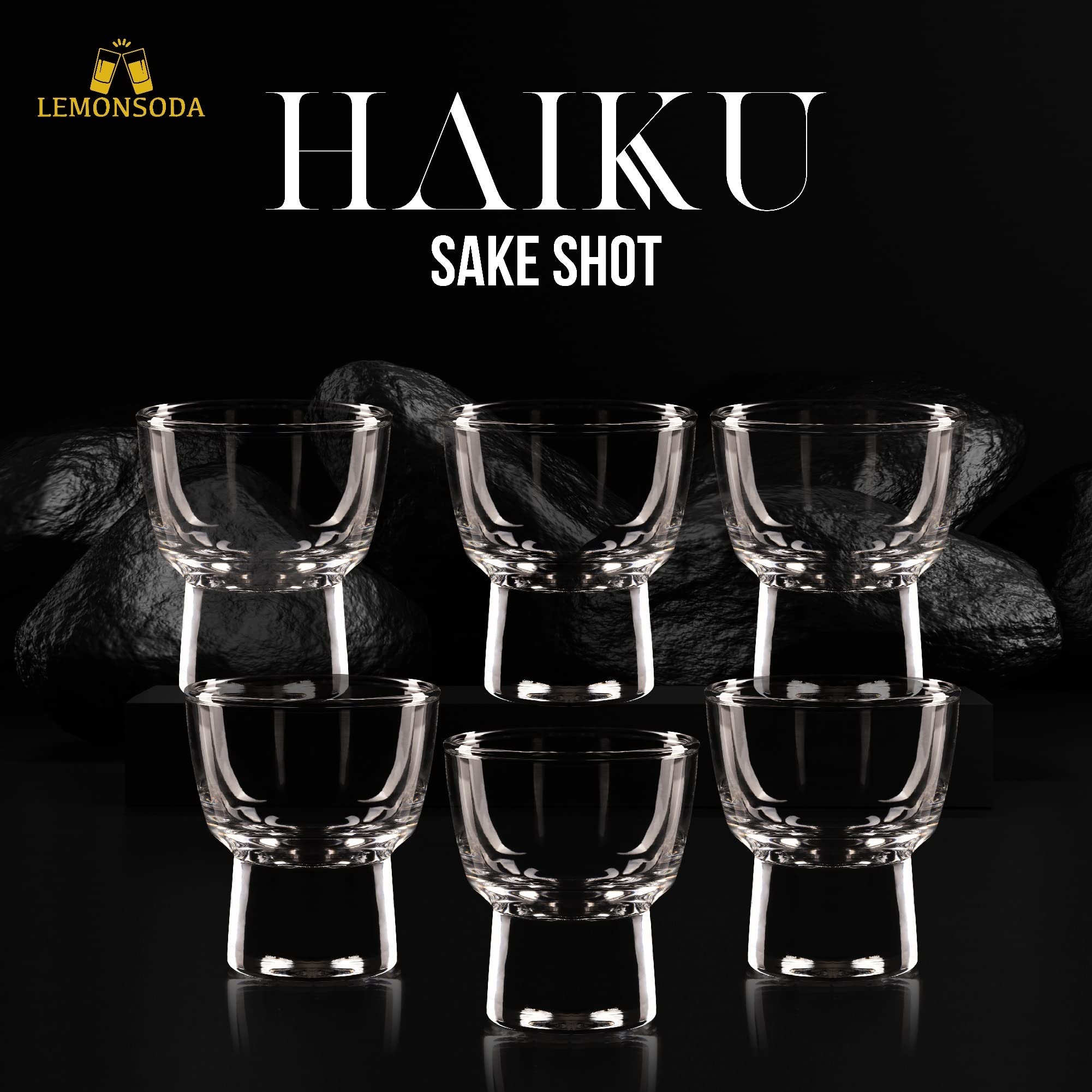 Haiku Sake Shot Glasses - (60 mL / 2 fl. oz.) - POPvault