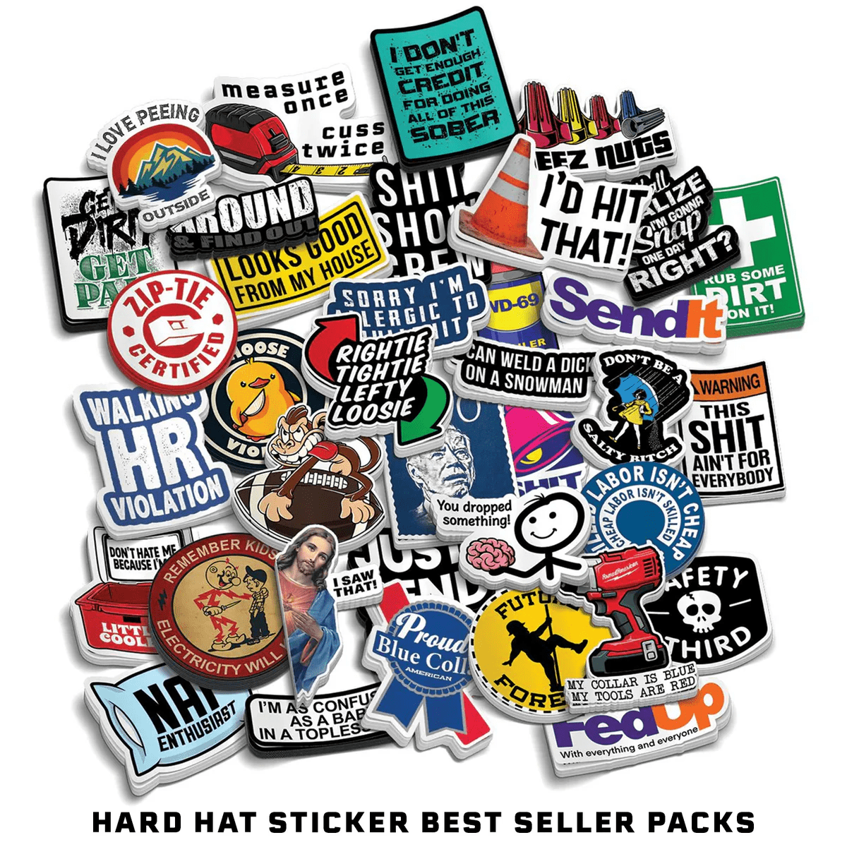 Hard Hat Sticker Best Sellers 24 Pack - POPvault