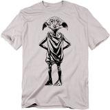 Harry Potter Dobby Mens T Shirt Silver Officially Licensed - POPvault