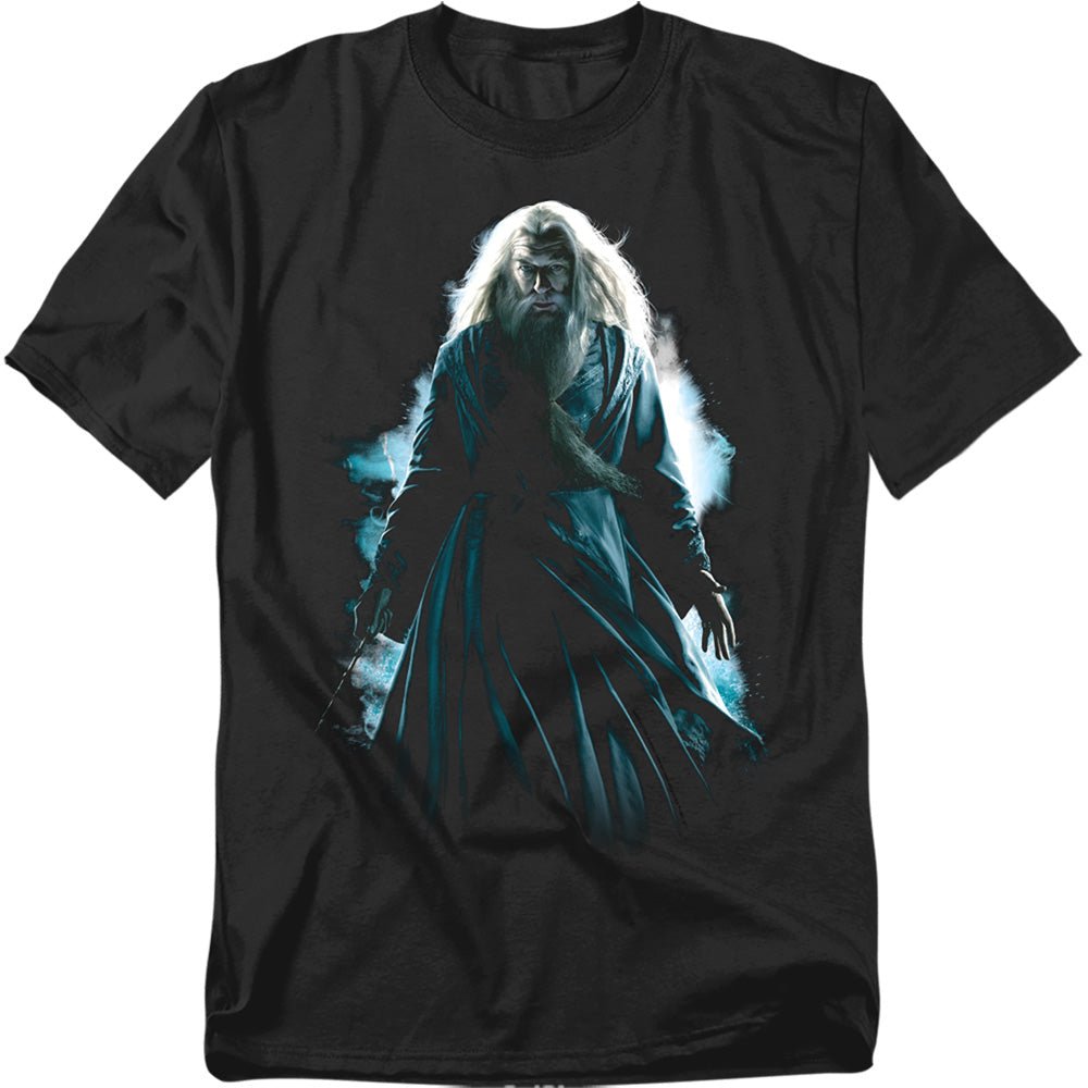 Harry Potter Dumbledore Burst Mens T Shirt Black Officially Licensed - POPvault