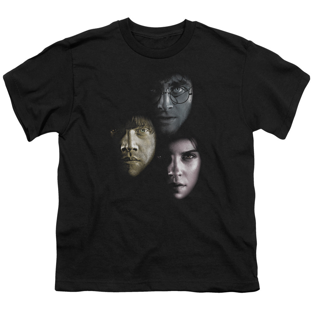 Harry Potter Hero Heads Kids Youth T Shirt Black Officially Licensed - POPvault