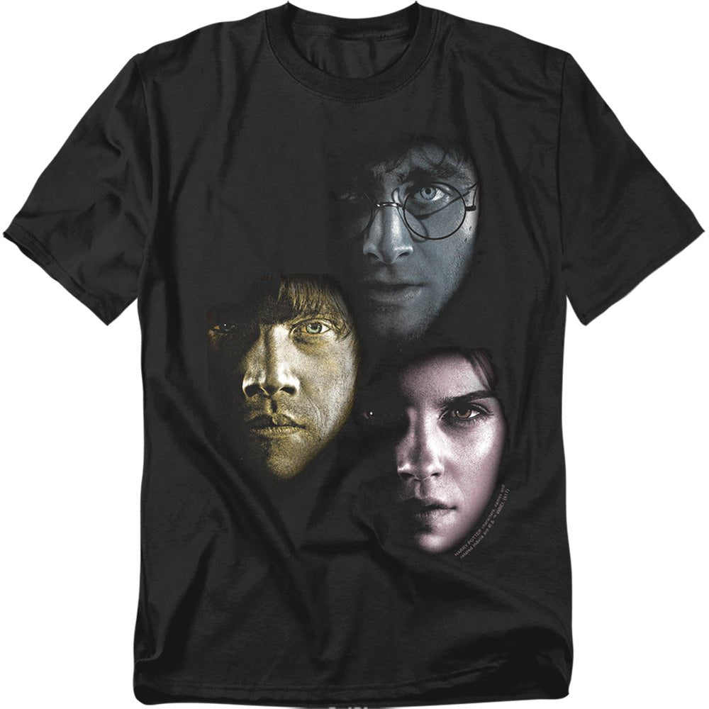 Harry Potter Hero Heads Mens T Shirt Black Officially Licensed - POPvault