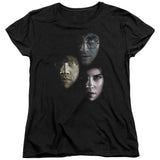 Harry Potter Hero Heads Womens T Shirt Black Officially Licensed - POPvault