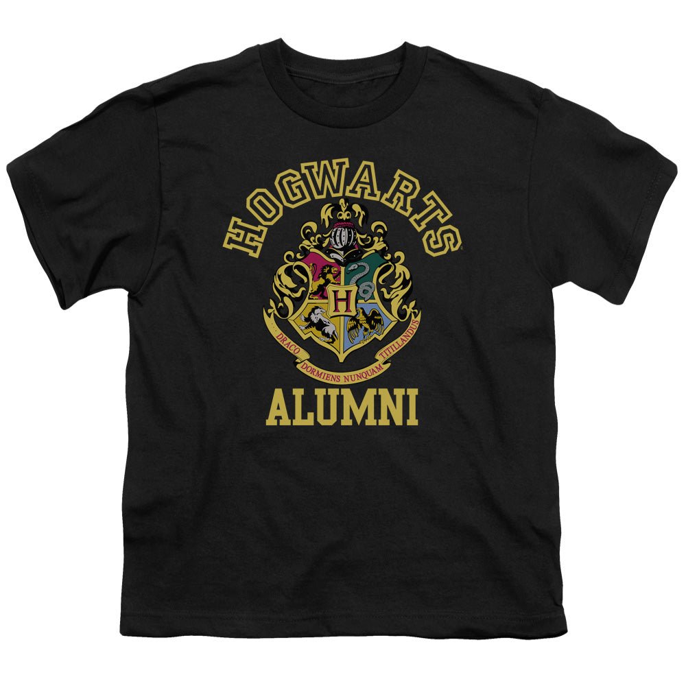 Harry Potter Hogwarts Alumni Kids Youth T Shirt Black Officially Licensed - POPvault