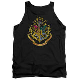 Harry Potter Hogwarts Crest Mens Tank Top Shirt Black Officially Licensed - POPvault