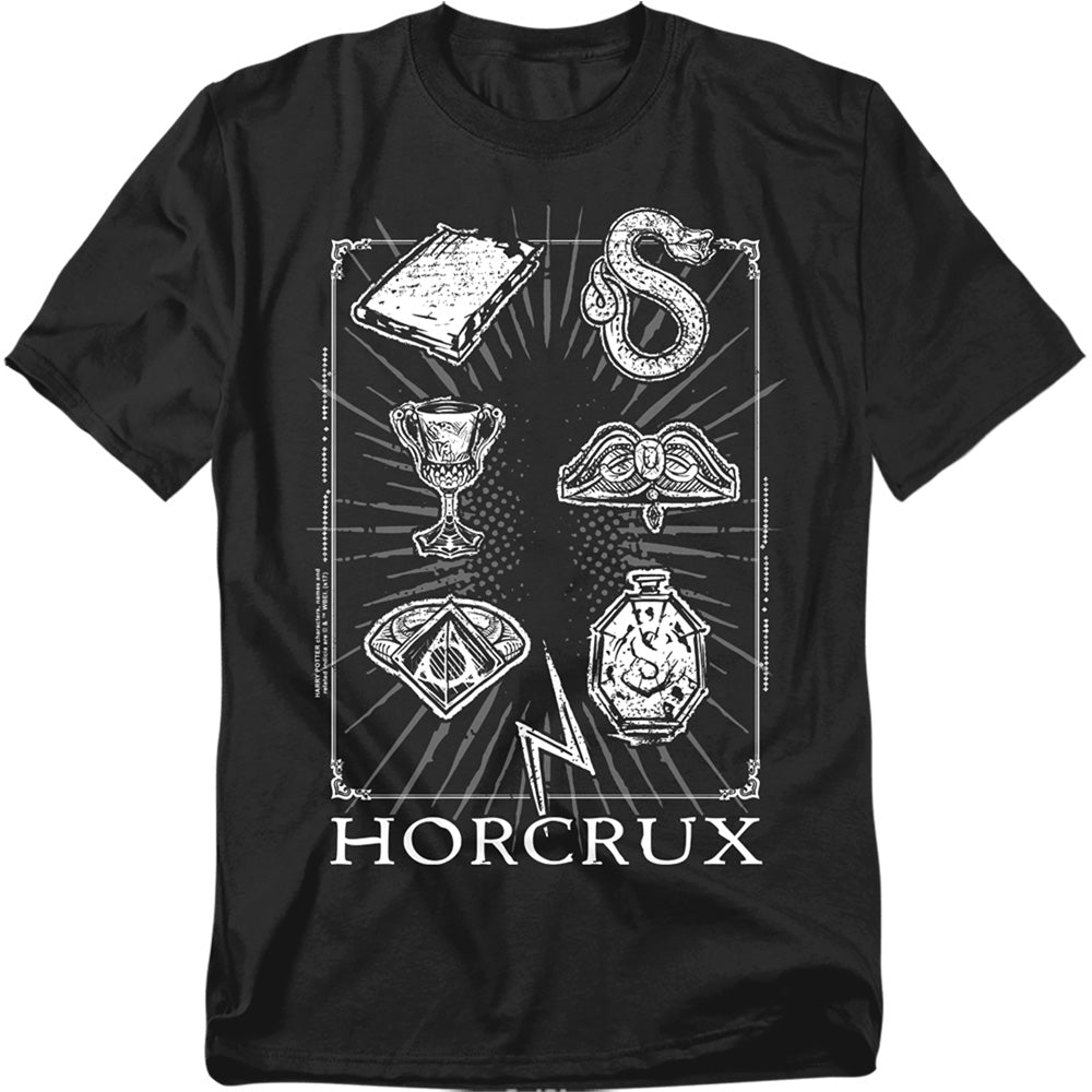Harry Potter Horcrux Symbols Mens T Shirt Black Officially Licensed - POPvault