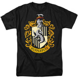 Harry Potter Hufflepuff Crest Mens T Shirt Black Officially Licensed - POPvault
