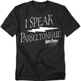Harry Potter I Speak Parseltongue Mens T Shirt Black Officially Licensed - POPvault