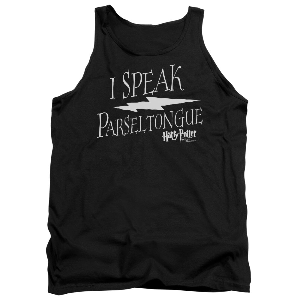 Harry Potter I Speak Parseltongue Mens Tank Top Shirt Black Officially Licensed - POPvault