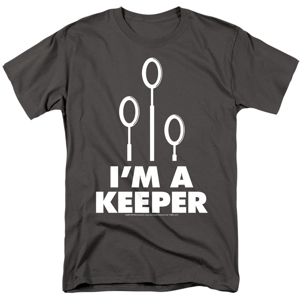 Harry Potter Keeper Mens T Shirt Black Officially Licensed - POPvault
