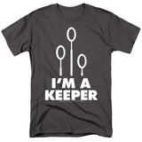Harry Potter Keeper Mens T Shirt Black Officially Licensed - POPvault