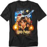 Harry Potter Movie Poster Mens T Shirt Black Officially Licensed - POPvault