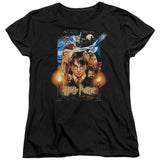 Harry Potter Movie Poster Womens T Shirt Black Officially Licensed - POPvault