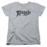 Harry Potter Muggle Womens T Shirt Athletic Heather Officially Licensed - POPvault
