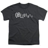 Harry Potter Obliviate Kids Youth T Shirt Charcoal Officially Licensed - POPvault