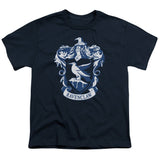 Harry Potter Ravenclaw Crest Kids Youth T Shirt Navy Blue Officially Licensed - POPvault