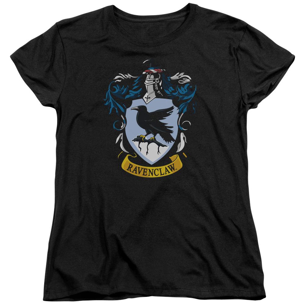 Harry Potter Ravenclaw Crest Womens T Shirt Black Officially Licensed - POPvault