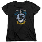 Harry Potter Ravenclaw Crest Womens T Shirt Black Officially Licensed - POPvault