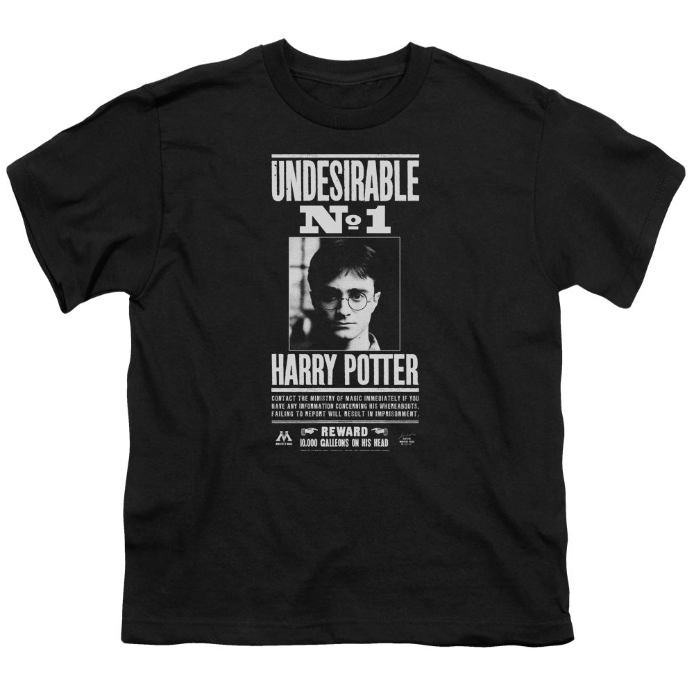 Harry Potter Undesirable No 1 Kids Youth T Shirt Black Officially Licensed - POPvault