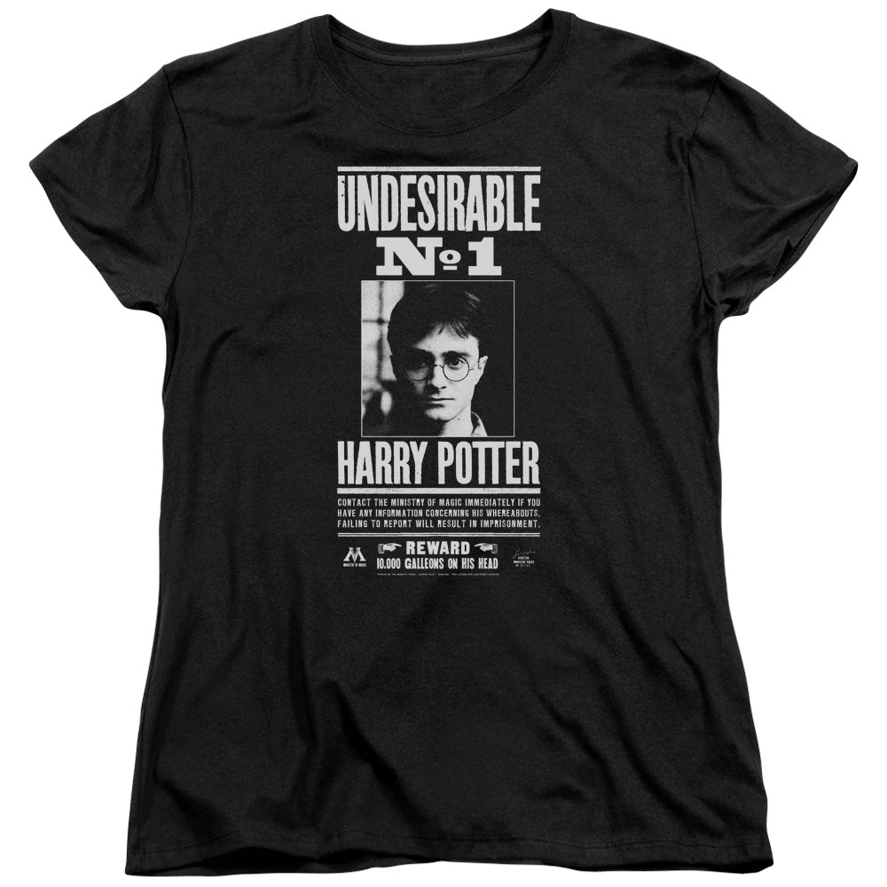Harry Potter Undesirable No 1 Womens T Shirt Black Officially Licensed - POPvault