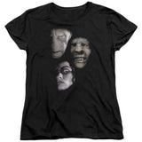 Harry Potter Villian Heads Womens T Shirt Black Officially Licensed - POPvault