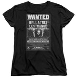 Harry Potter Wanted Bellatrix Womens T Shirt Black Officially Licensed - POPvault