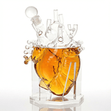 Heart Whiskey & Wine 750 ml Decanter Set With Organ Aerator - POPvault